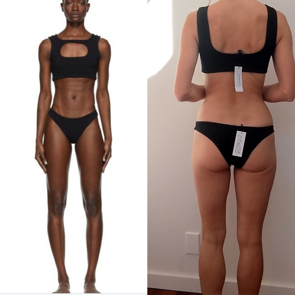 Nwt Rielli Ssense DUNE nrg Sahara cut out black bikini s - Picture 4 of 5